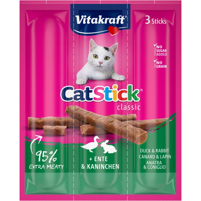 04008239241900_C1L1_s08 Vitakraft Cat Stick Mini – Duck & Rabbit