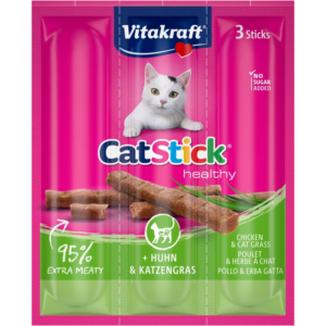 Vitakraft Cat Stick Mini – Chicken & Cat Grass