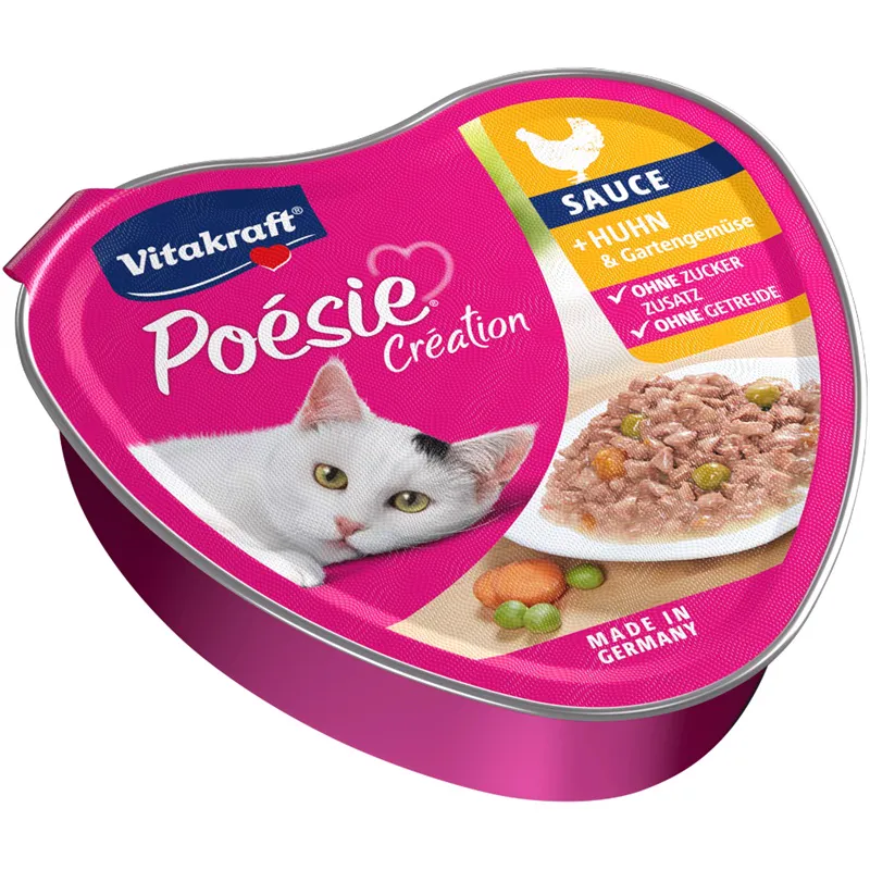04008239313188_C1L1_s05_2 Vitakraft Poésie Création Cat Wet Food – Chicken & Garden Vegetables