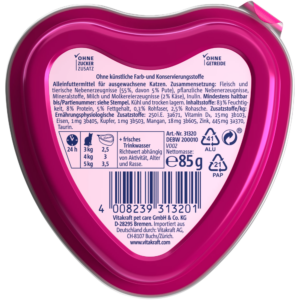 Vitakraft Poésie Création Cat Wet Food – Turkey in Cheese sauce