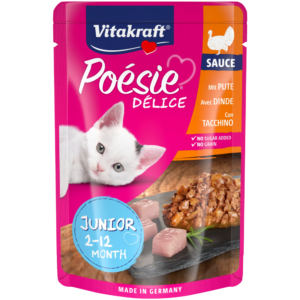 Vitakraft Poésie Délice Junior Cat Wet Food – Turkey breast