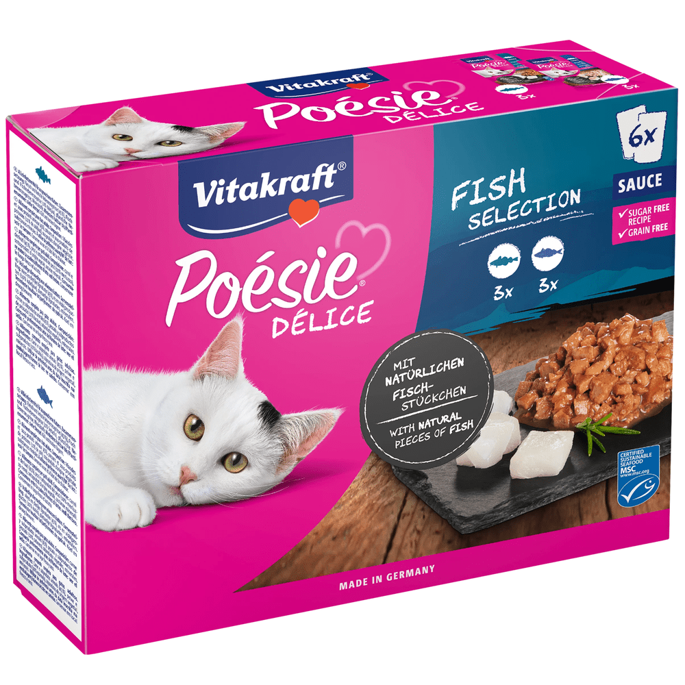 04008239352958_C1L1_s02_2 Vitakraft Poésie Délice in sauce Multipack Cat Wet Food – Fish