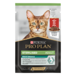 Purina Pro Plan – Sterelised Adult Maintenance Cat Wet Food – Beef in Gravy