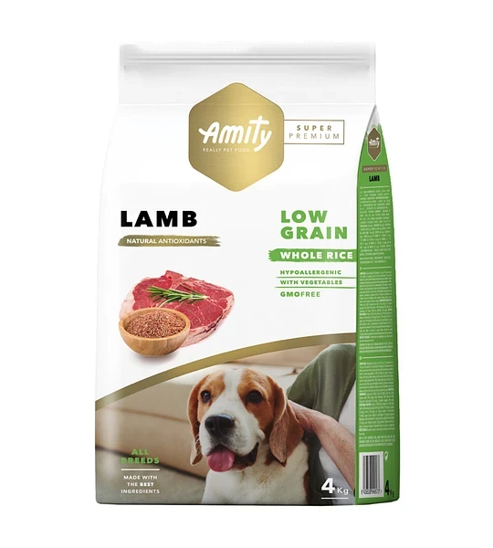 600 Amity Super Premium Adult Dog Dry Food – Lamb