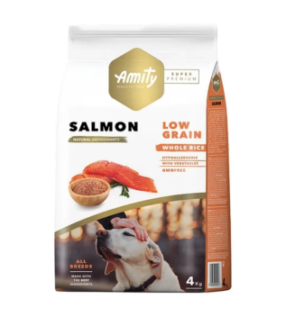Amity Super Premium Adult Dog Dry Food - Salmon - Shaking Tails