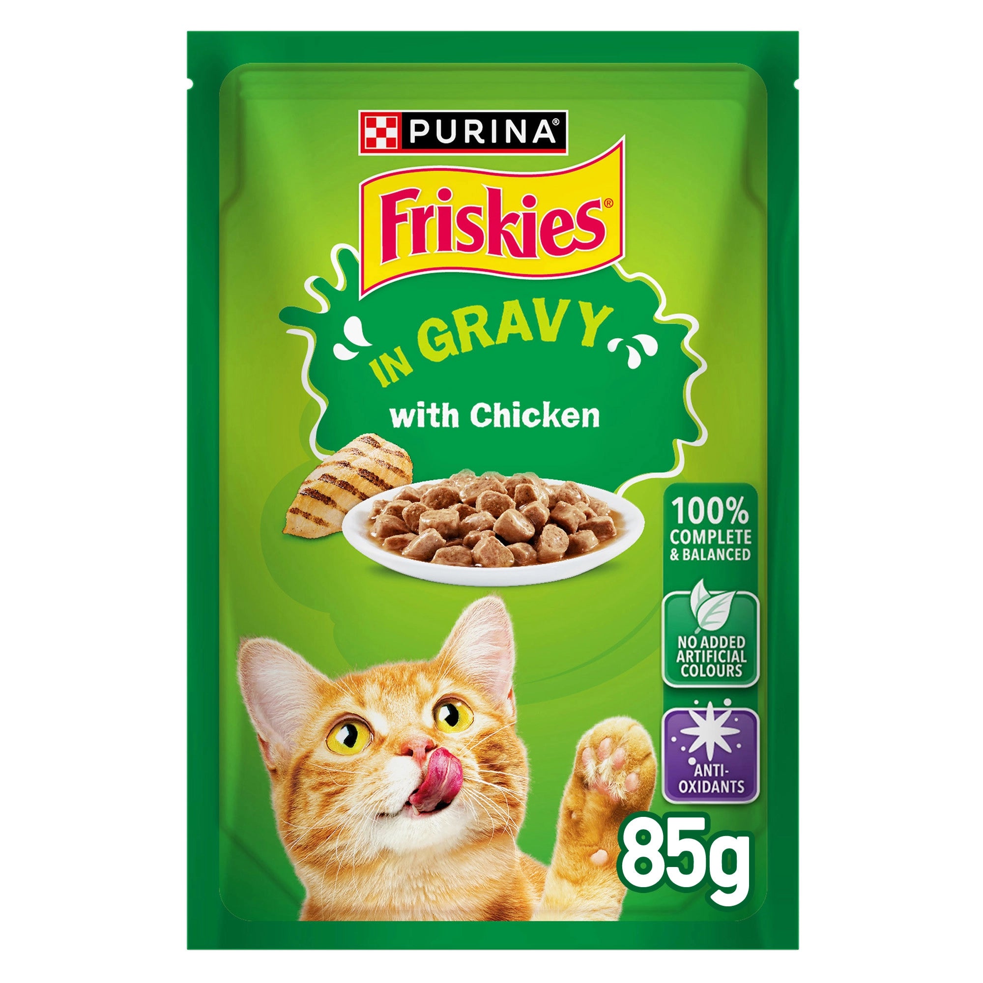 7613036976671_1 Purina FRISKIES Chicken in Gravy Wet Cat Food
