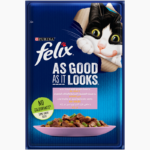 Purina FELIX As Good As it Looks with Trout and Green Bean in Jelly Wet Cat Food