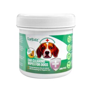 FurKidz Ear Cleaning Wipes for Dogs - Shaking Tails