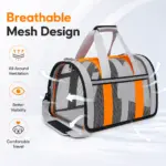 Breathable Soft-Sided Pet Carrier Bag - Portable Travel Tote with Shoulder Strap for Small Cats & Dogs