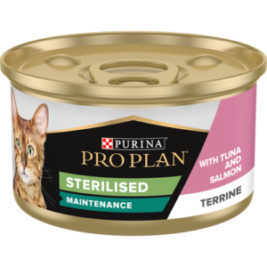 Purina Pro Plan – Adult Sterilised Maintenance Wet Cat Food – Terrine with Salmon and Tuna