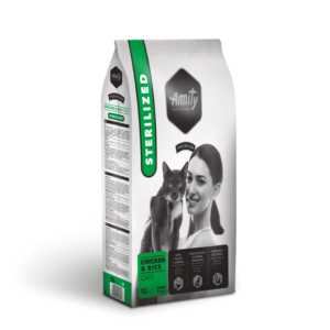 Amity Premium Adult Cat Sterilized Dry Food - Chicken and Rice - Shaking Tails