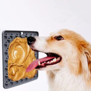 Silicone Pet Licking Mat for Stress Relief and Fun - Shaking Tails