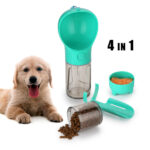 Portable Pet Feeder Bottle: 4-in-1