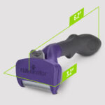 FURminator deShedding Tool – Medium/Large Short-Hair Cats | Reduces Shedding - Shaking Tails