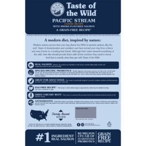 Taste Of The Wild -  Pacific Stream Canine Recipe with Smoke-Flavored Salmon - Shaking Tails