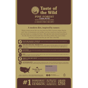 Taste Of The Wild - Pine Forest Canine Recipe with Venison & Legumes - Shaking Tails