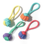 Durable Eco-Friendly Dog Toy Knot Rope with Ball