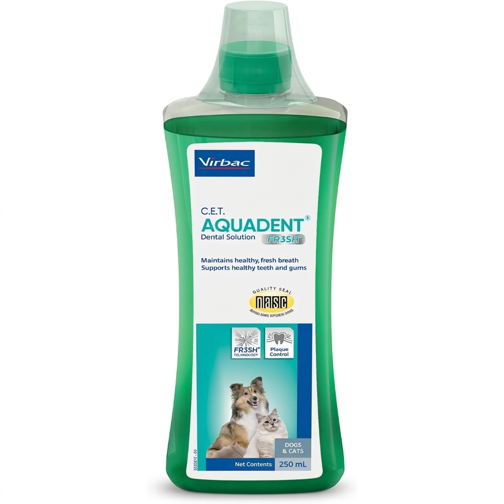 shakingTails_virbacAquadent_catsDogs Virbac Aquadent Dental Solution for Dogs and Cats