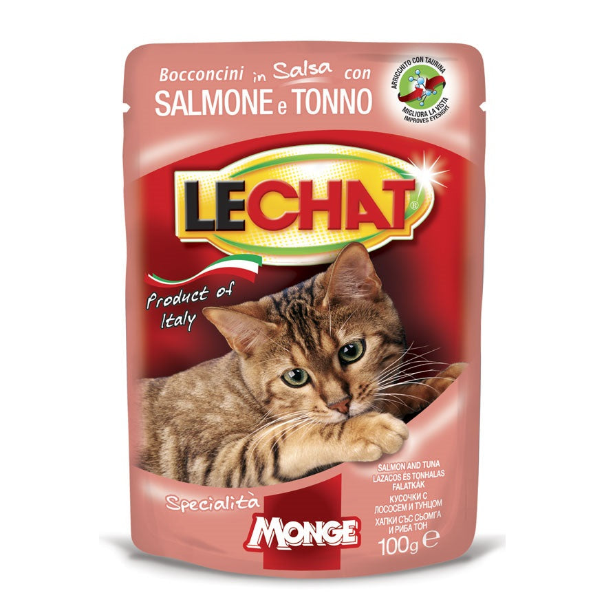 shakintgTails-LeChat-Adult-Pouch-Chunkies-with-Sal-0 LeChat Adult Pouch Chunkies with Salmon and Tuna Cat Wet Food