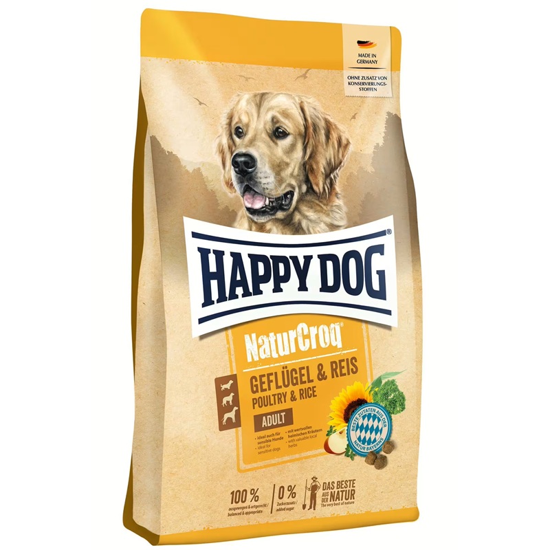 01_NC-GefluegelReis-VS388KBNeNB66Hu_1920x1920 Happy Dog – NaturCroq Poultry & Rice – Dog Food