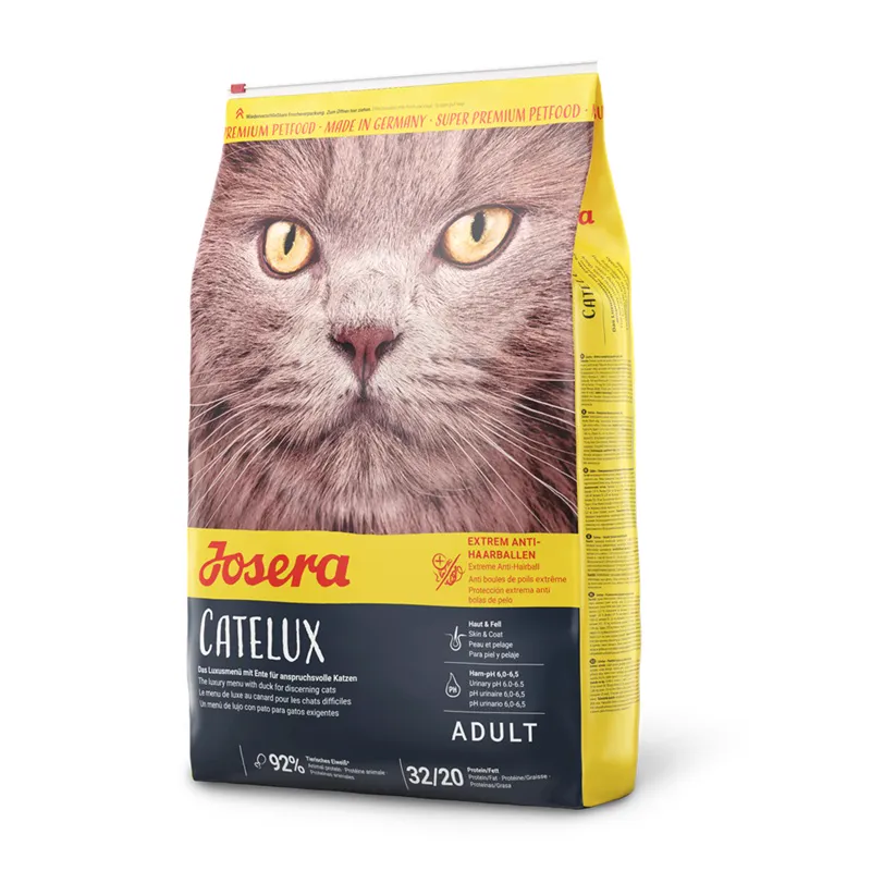 catelux-cat-food-10kg-4_25kg Josera Catelux Dry Cat Food – Duck & Potato Extra Hairball Control