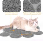 Paw-Shaped Cat Litter Mat – Non-Slip Trapping Mat for Litter Box & Feeding Station - Image 4