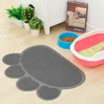 Paw-Shaped Cat Litter Mat – Non-Slip Trapping Mat for Litter Box & Feeding Station - Image 2