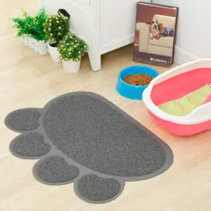 Paw-Shaped Cat Litter Mat