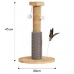 Wooden Cat Scratching Post