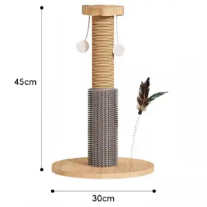 Wooden Cat Scratching Post