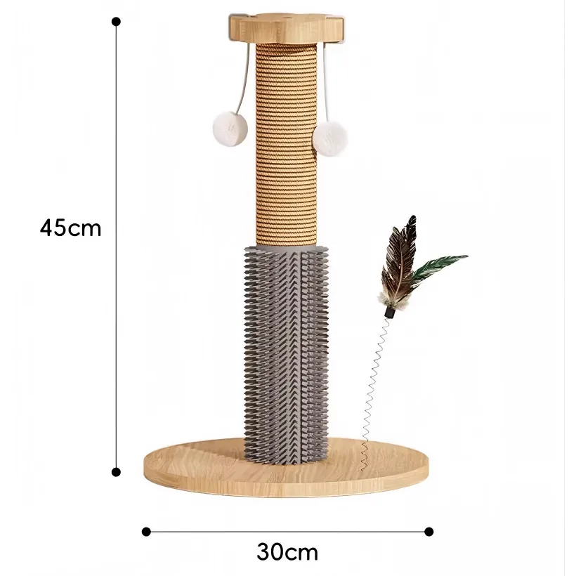 Wooden Cat Scratching Post
