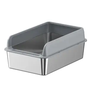 Extra-Large Stainless Steel Cat Litter Box