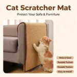 Natural Sisal Cat Scratcher Mat - Furniture Protector & Sofa Guard Pad - Image 3
