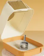 Enclosed Cat Litter Box with Front Door & Top Exit Hatch - Image 4