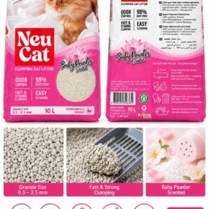 NeuCat Baby Powder Scented Natural Bentonite Clumping