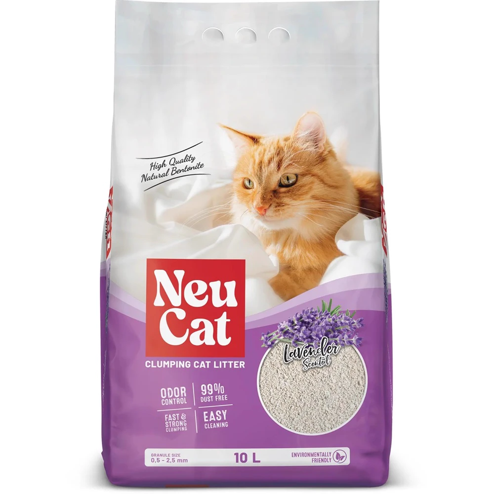 NeuCat Lavender Scented Natural Bentonite Clumping Cat Litter